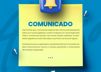 COMUNICADO: Recesso Legislativo